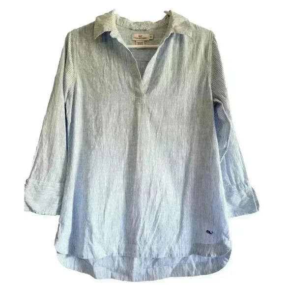 VINEYARD VINES Resort Striped Lucaya Tunic Woman's Size XS Summer Beach Resort - Picture 1 of 7